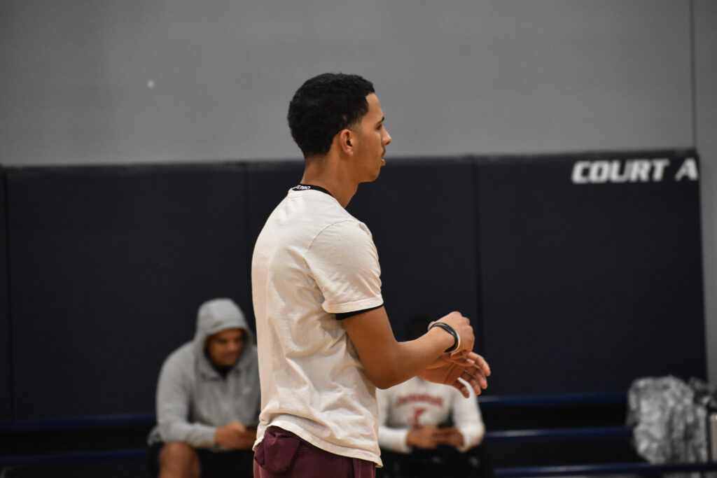 Man standing and looking to the right.