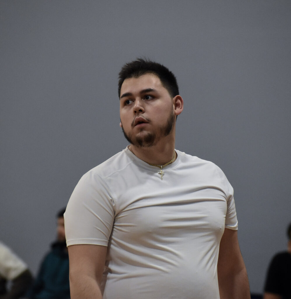 Man looking to the left.